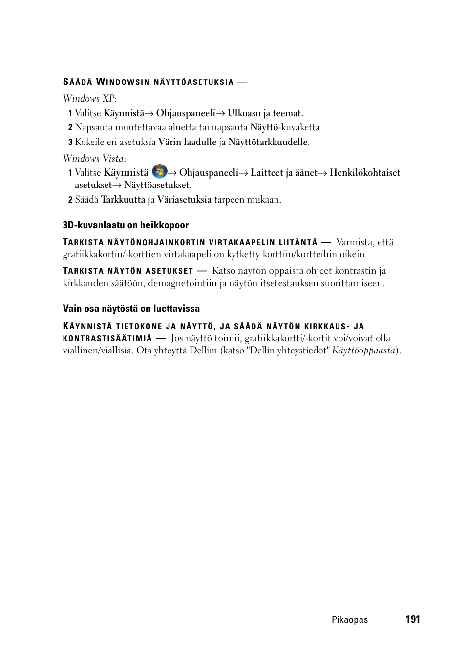 Dell Precision T3400 (Late 2007) User Manual | Page 191 / 608