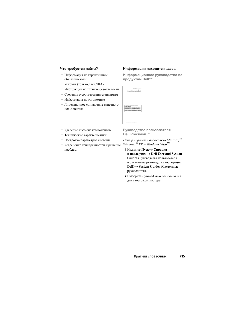 Dell Precision T3400 (Late 2007) User Manual | Page 415 / 608