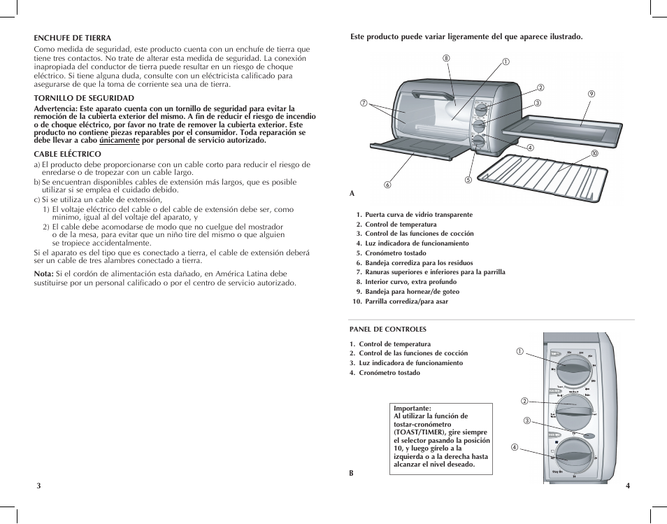 Black & Decker Toast-R- TRO491B User Manual | Page 3 / 19