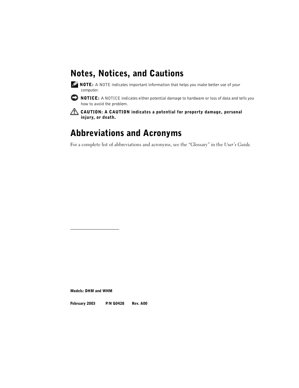 Abbreviations and acronyms | Dell Precision 360 User Manual | Page 2 / 112