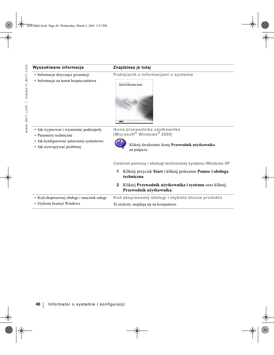 Dell Precision 360 User Manual | Page 40 / 112