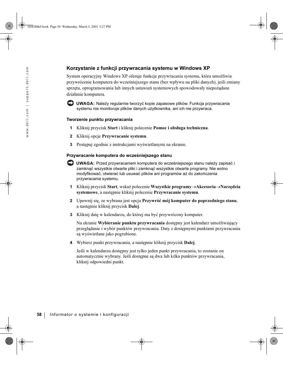 Dell Precision 360 User Manual | Page 58 / 112