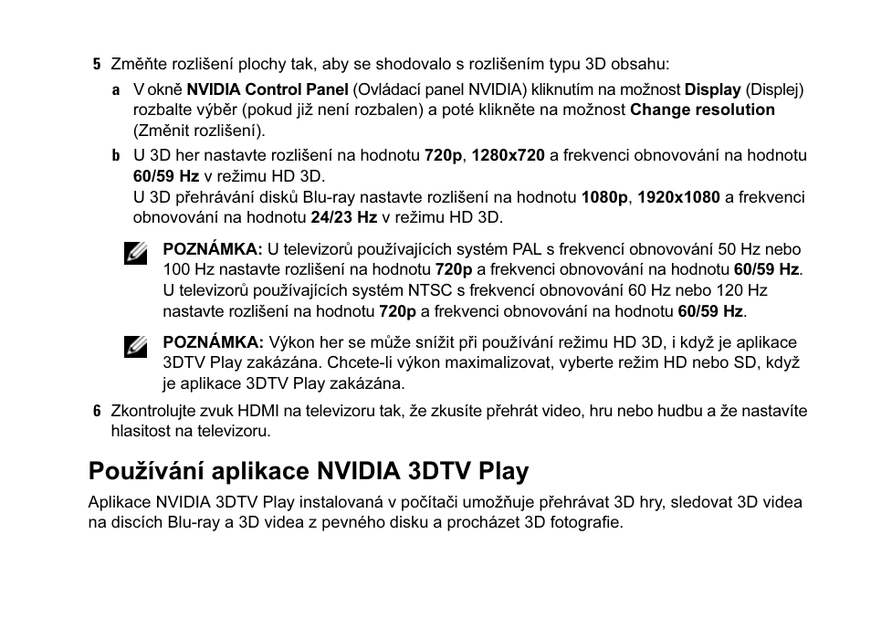 Používání aplikace nvidia 3dtv play | Dell XPS 14 (L401X, Late 2010) User Manual | Page 11 / 42