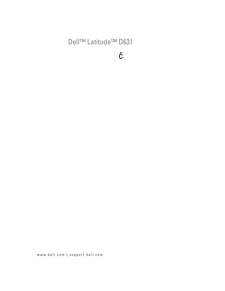 Brzi referentni priručnik, Brzi referentni priru č nik | Dell Latitude D631 (Early 2009) User Manual | Page 23 / 182