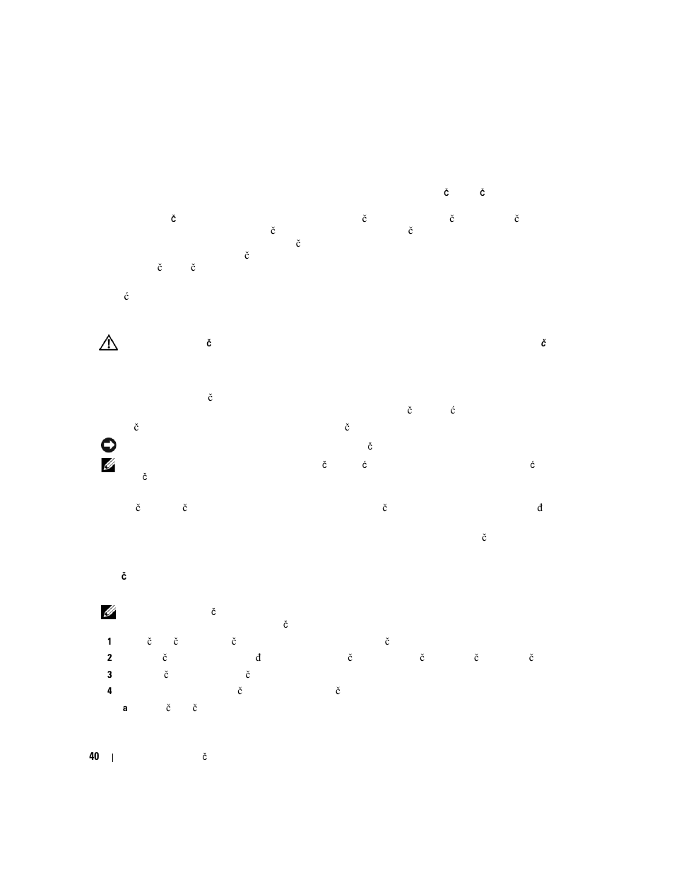 Dell dijagnostika | Dell Latitude D631 (Early 2009) User Manual | Page 40 / 182