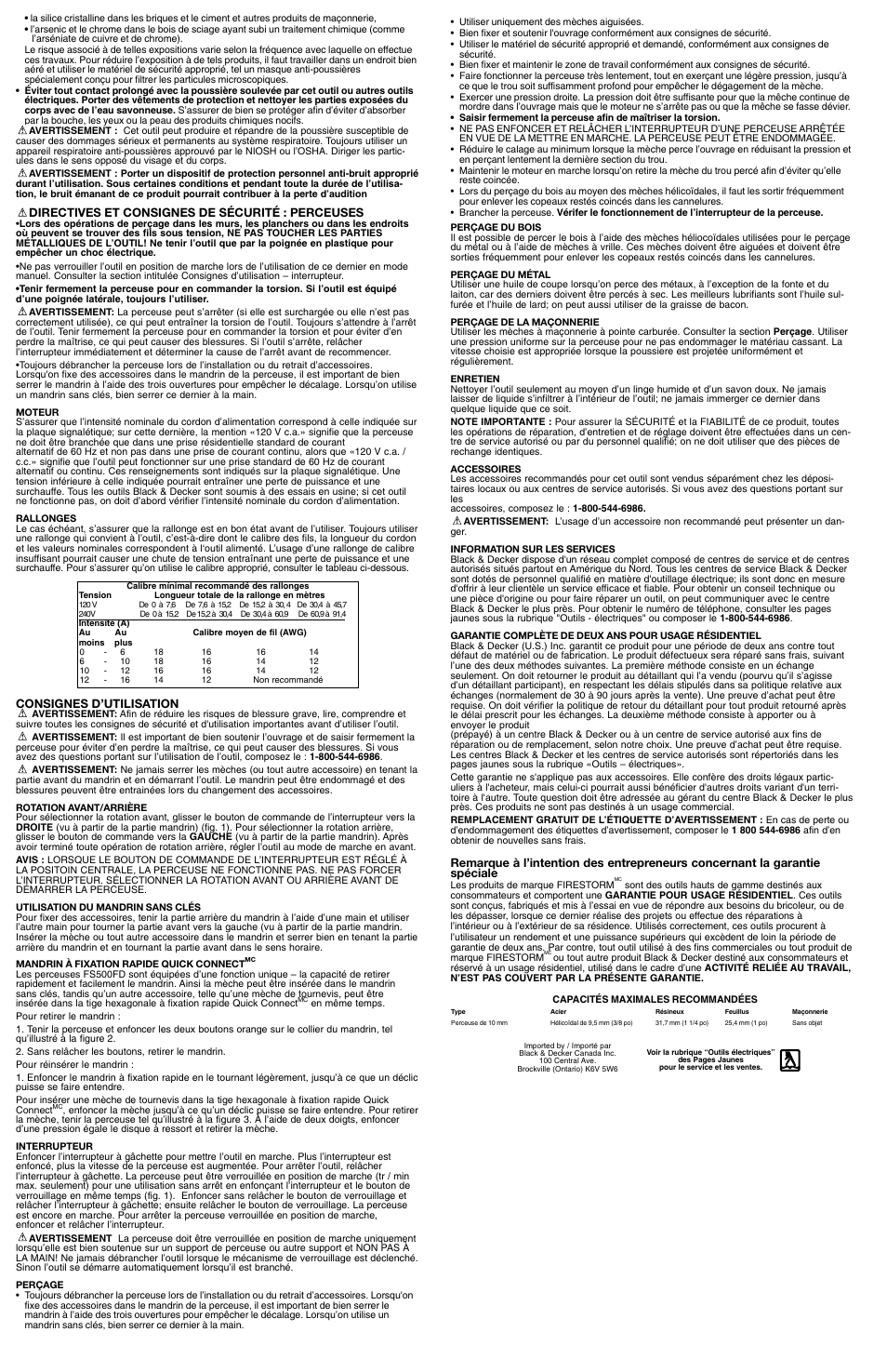 Black & Decker Fire Storm FS5000FD User Manual | Page 3 / 5