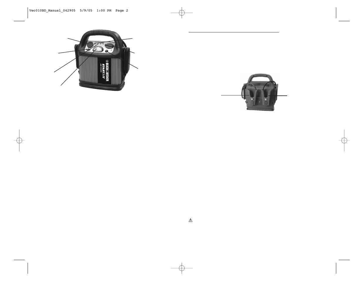 Black & Decker VEC010BD User Manual | Page 4 / 6