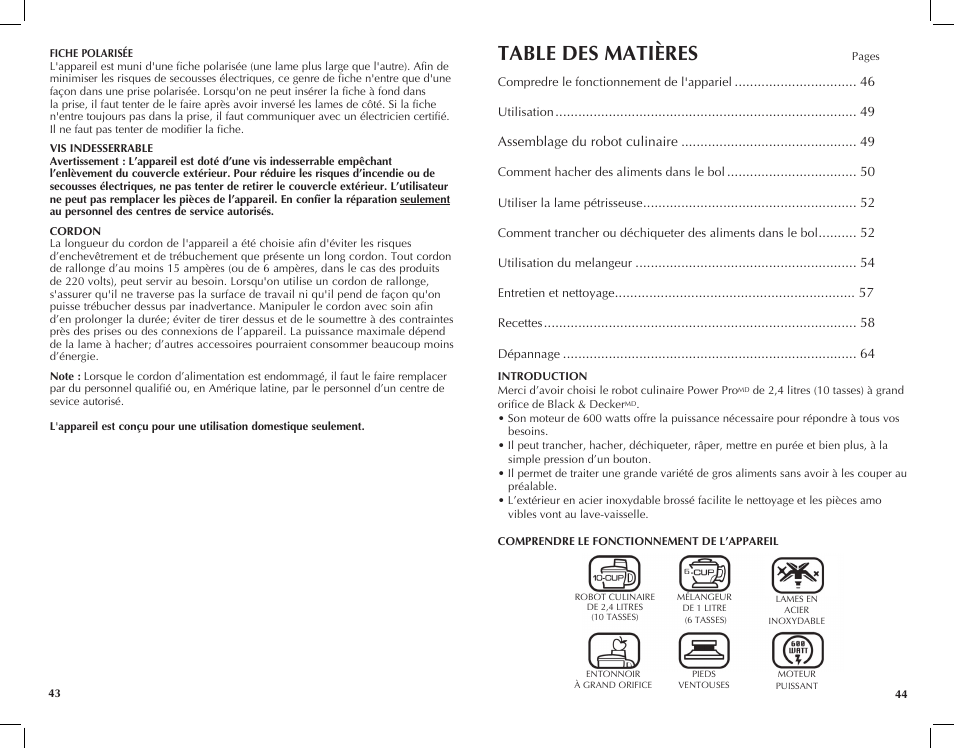 Black & Decker FP2620S User Manual | Page 23 / 37