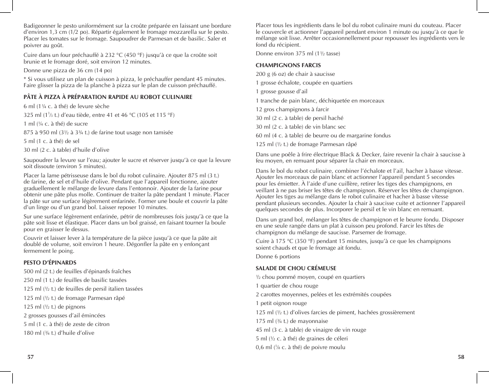 Black & Decker FP2620S User Manual | Page 30 / 37