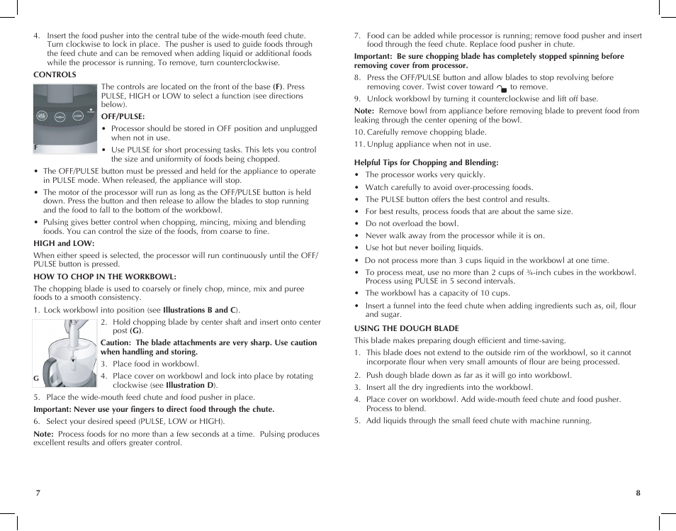 Black & Decker FP2620S User Manual | Page 5 / 37