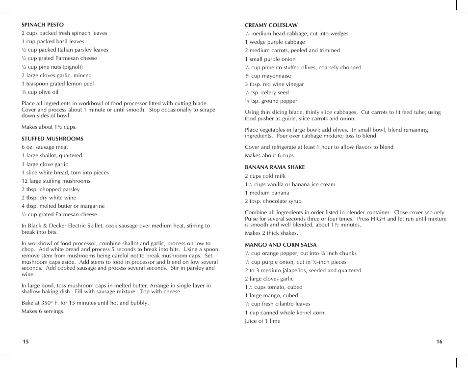 Black & Decker FP2620S User Manual | Page 9 / 37