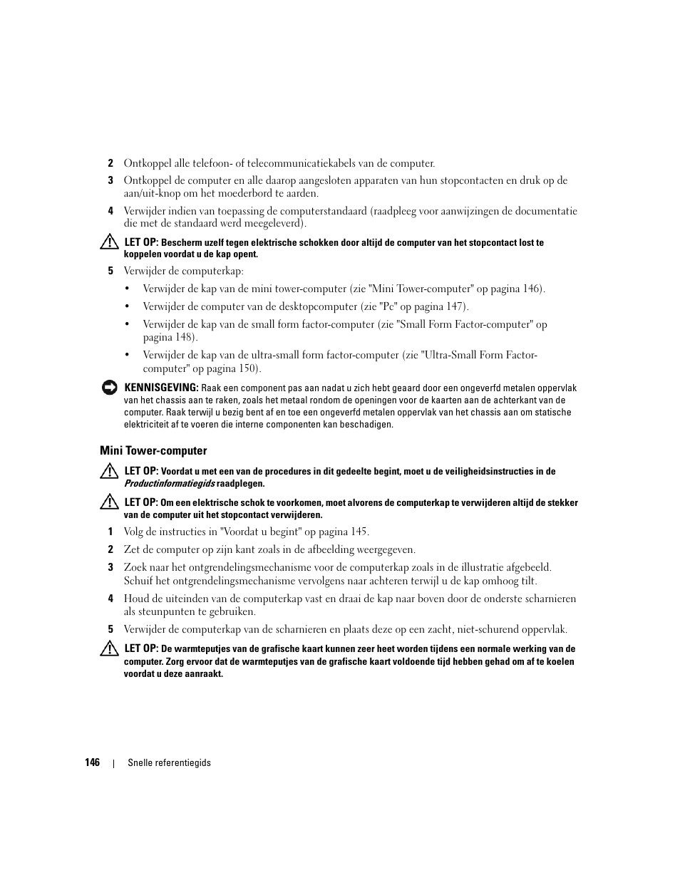 Mini tower-computer | Dell OptiPlex 745 User Manual | Page 146 / 428