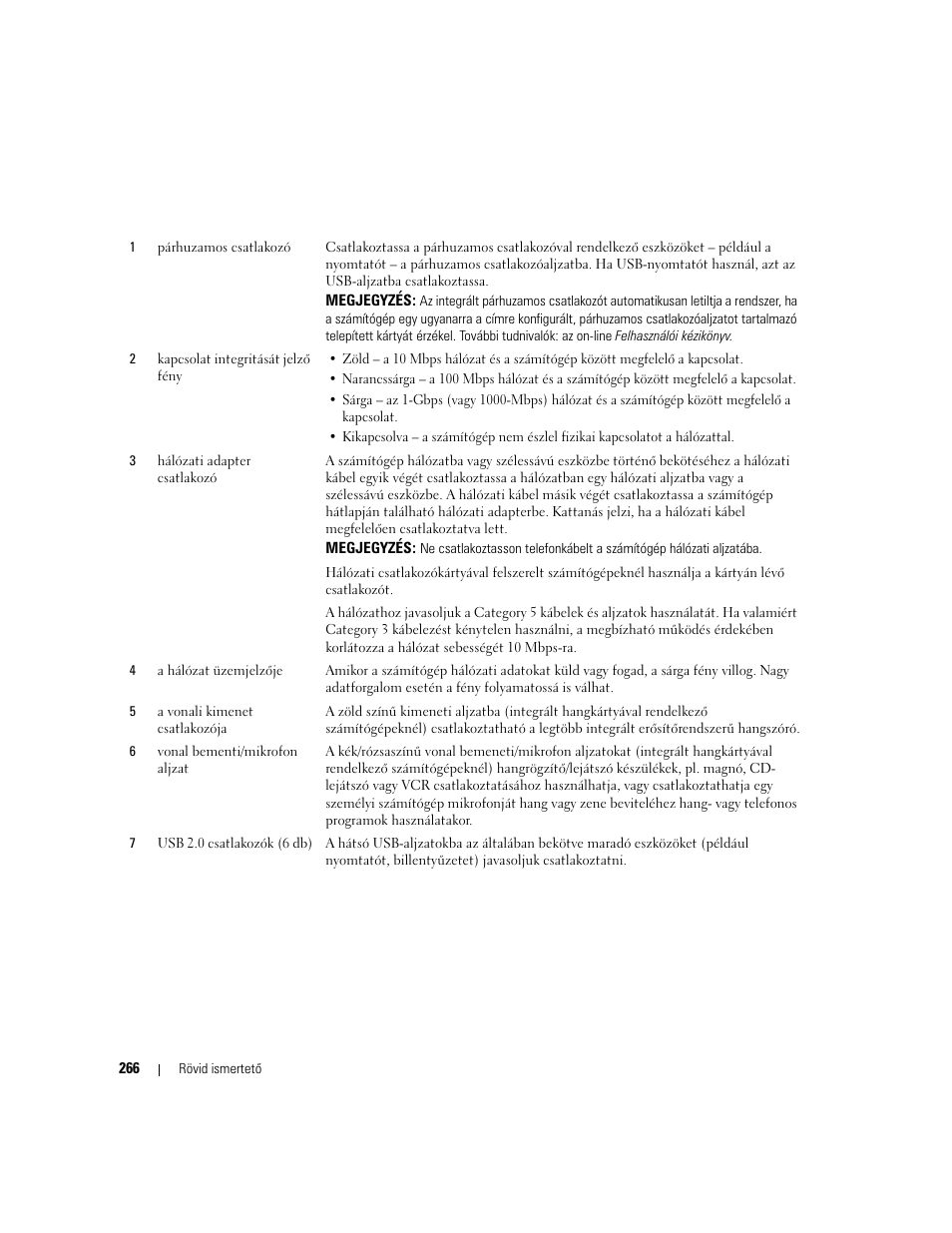 Dell OptiPlex 745 User Manual | Page 266 / 428