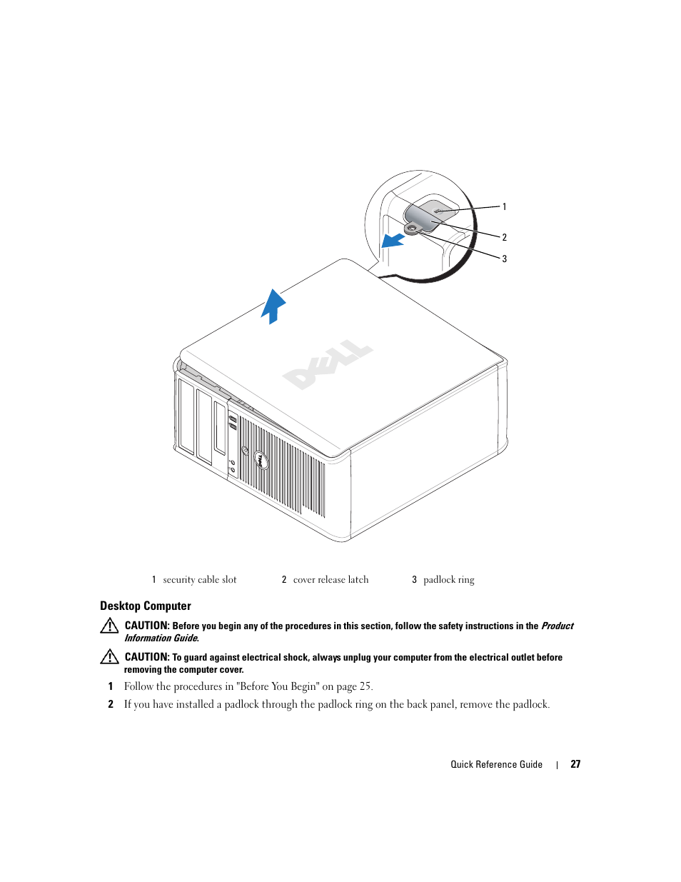 Desktop computer | Dell OptiPlex 745 User Manual | Page 27 / 428