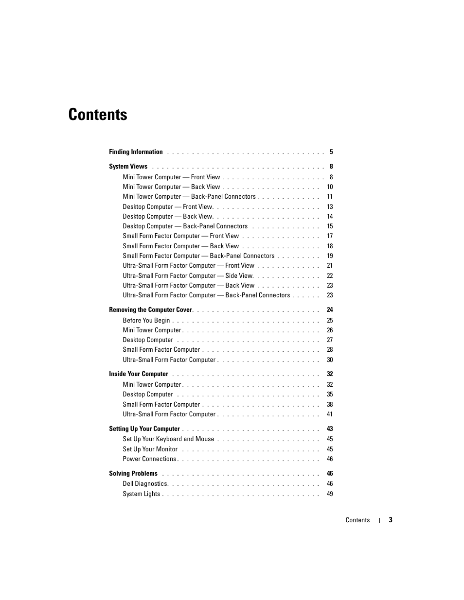 Dell OptiPlex 745 User Manual | Page 3 / 428