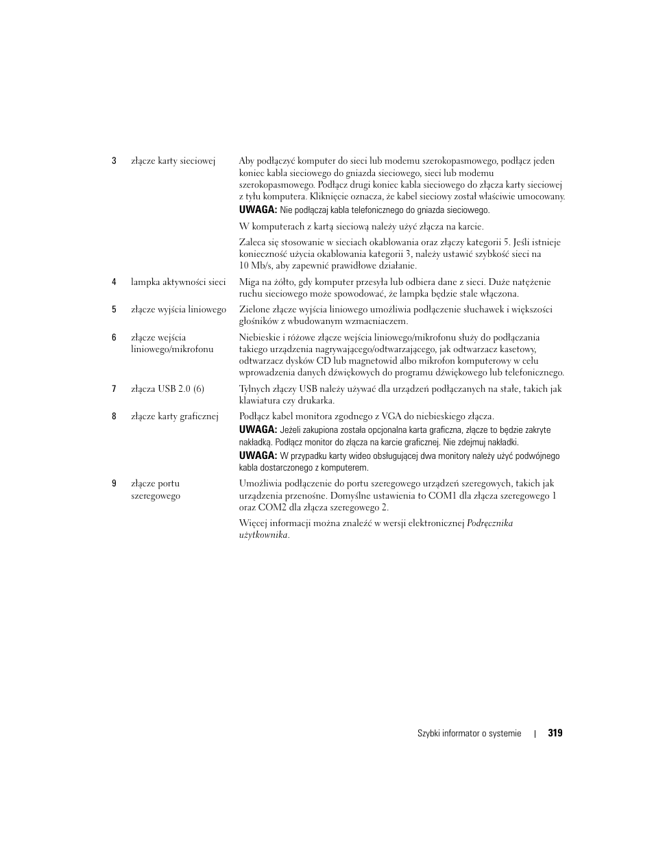 Dell OptiPlex 745 User Manual | Page 319 / 428