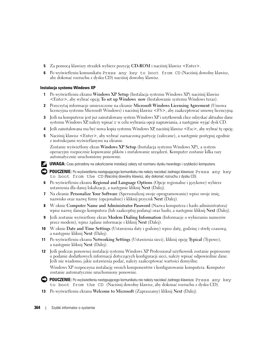 Dell OptiPlex 745 User Manual | Page 364 / 428