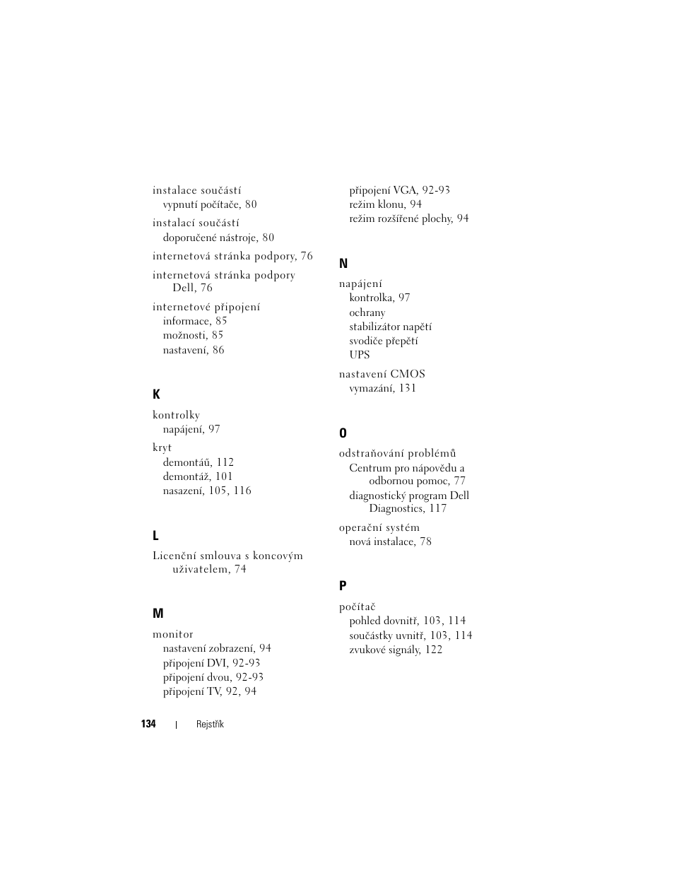 Dell OptiPlex 330 (Late 2007) User Manual | Page 134 / 490