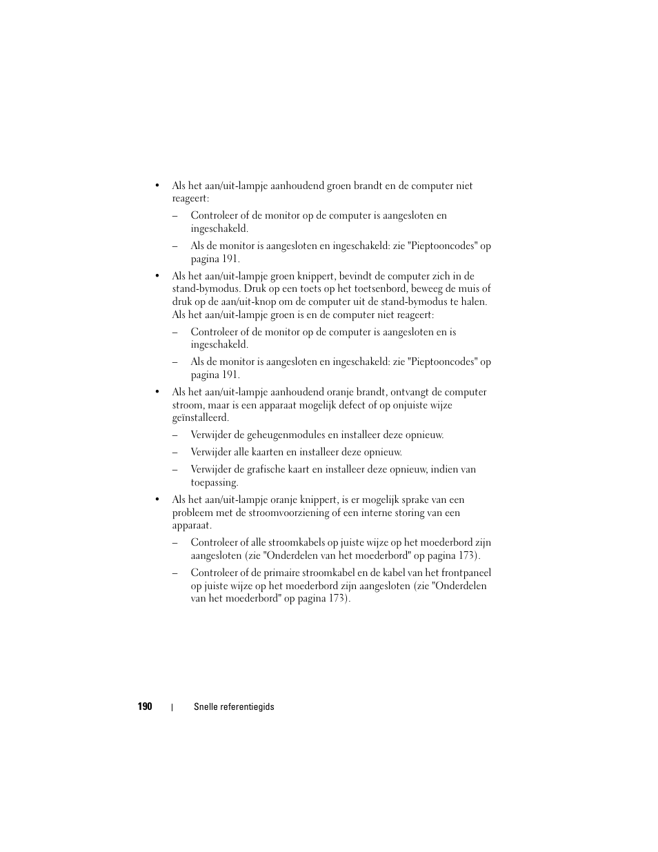 Dell OptiPlex 330 (Late 2007) User Manual | Page 190 / 490