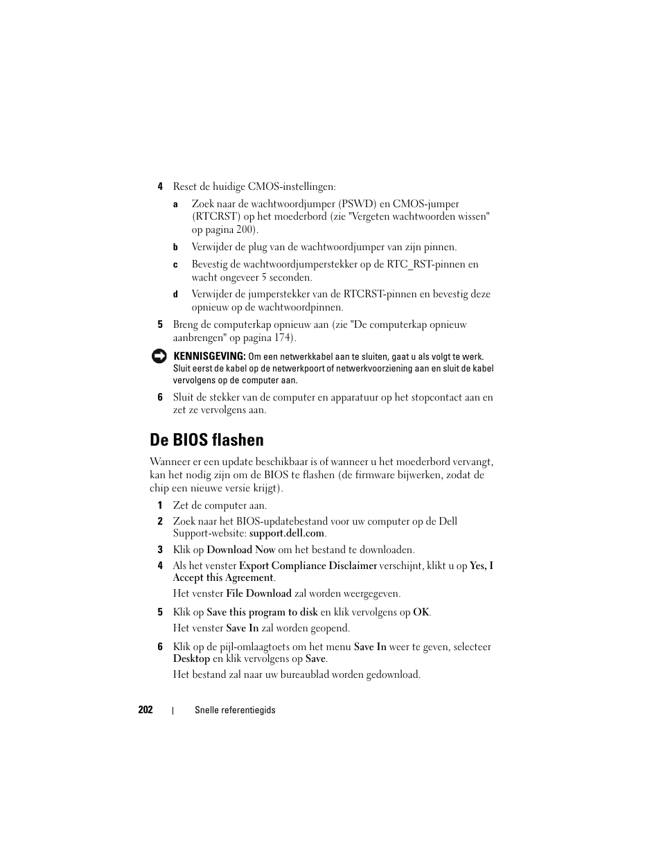 De bios flashen | Dell OptiPlex 330 (Late 2007) User Manual | Page 202 / 490