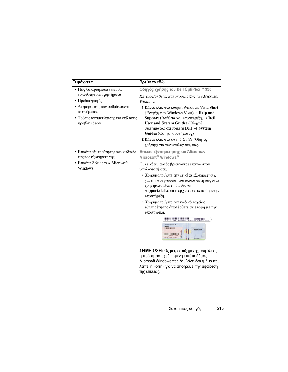 Dell OptiPlex 330 (Late 2007) User Manual | Page 215 / 490