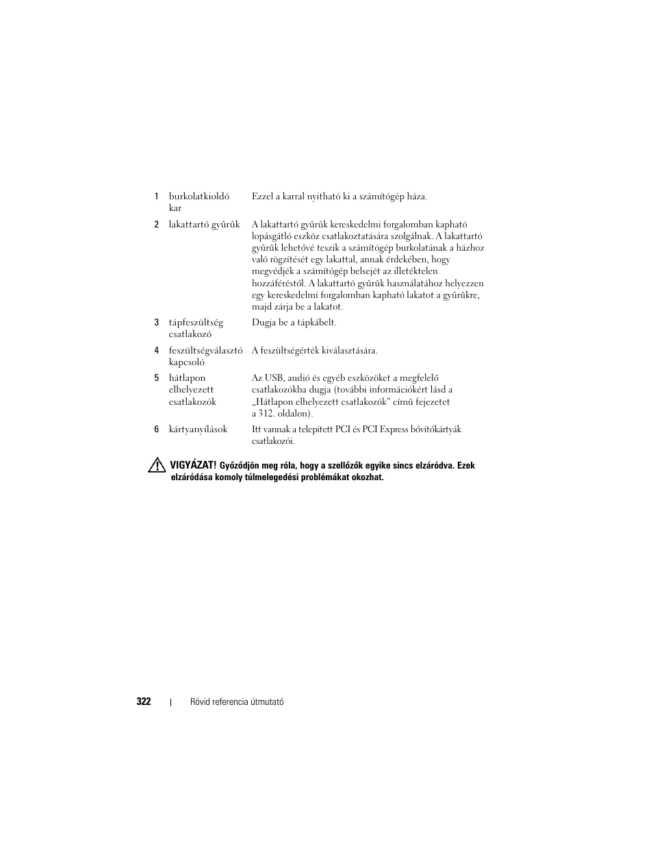 Dell OptiPlex 330 (Late 2007) User Manual | Page 322 / 490