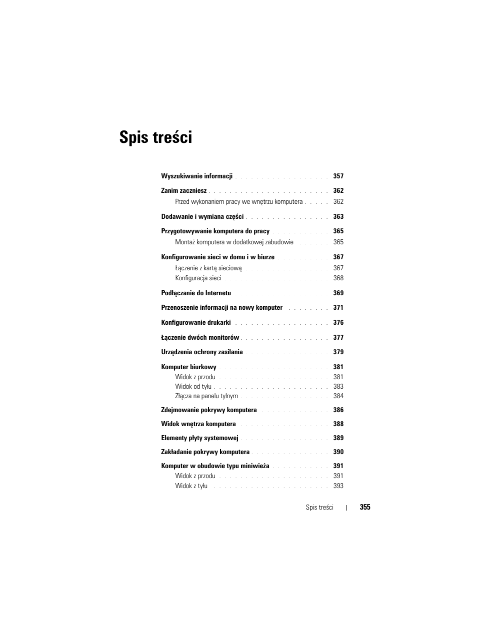 Dell OptiPlex 330 (Late 2007) User Manual | Page 355 / 490