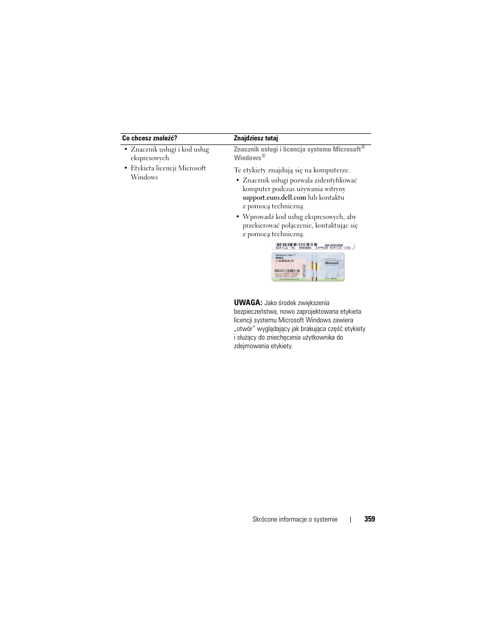 Dell OptiPlex 330 (Late 2007) User Manual | Page 359 / 490