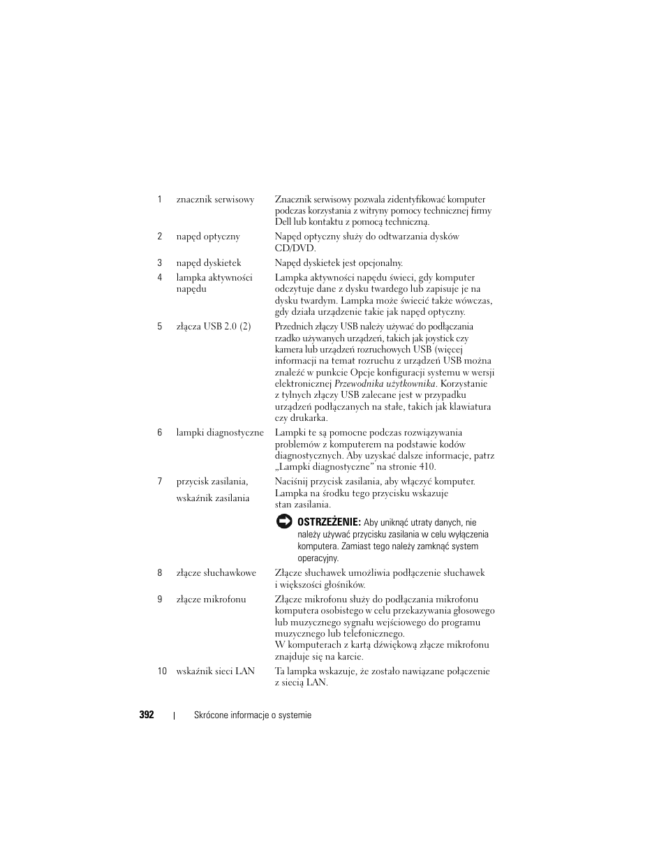 Dell OptiPlex 330 (Late 2007) User Manual | Page 392 / 490