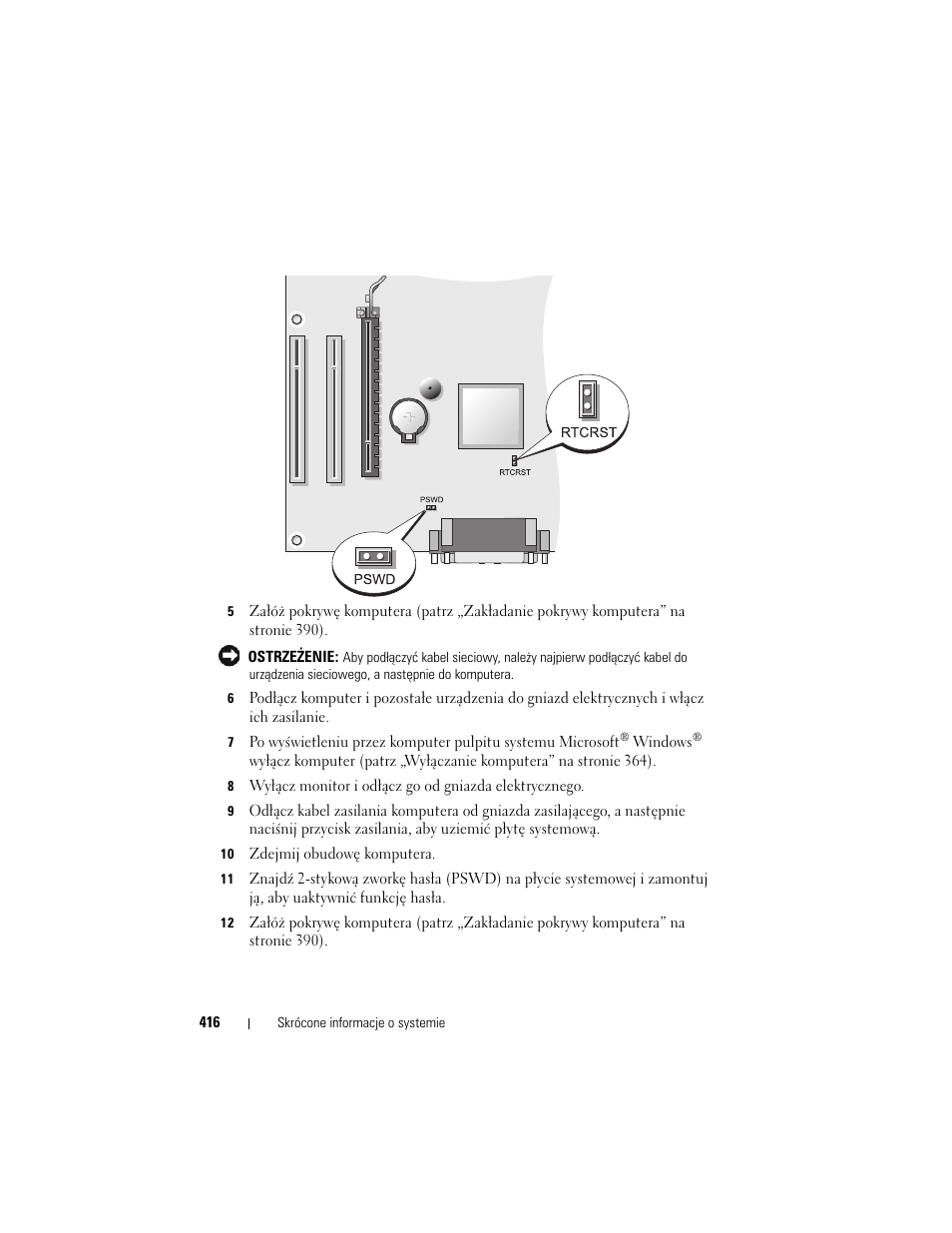 Dell OptiPlex 330 (Late 2007) User Manual | Page 416 / 490
