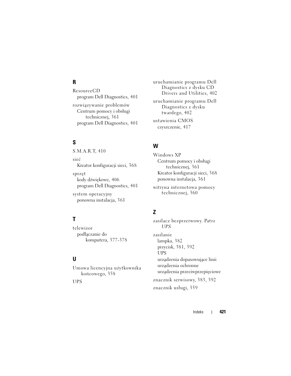 Dell OptiPlex 330 (Late 2007) User Manual | Page 421 / 490