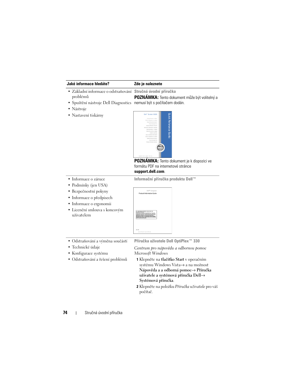 Dell OptiPlex 330 (Late 2007) User Manual | Page 74 / 490