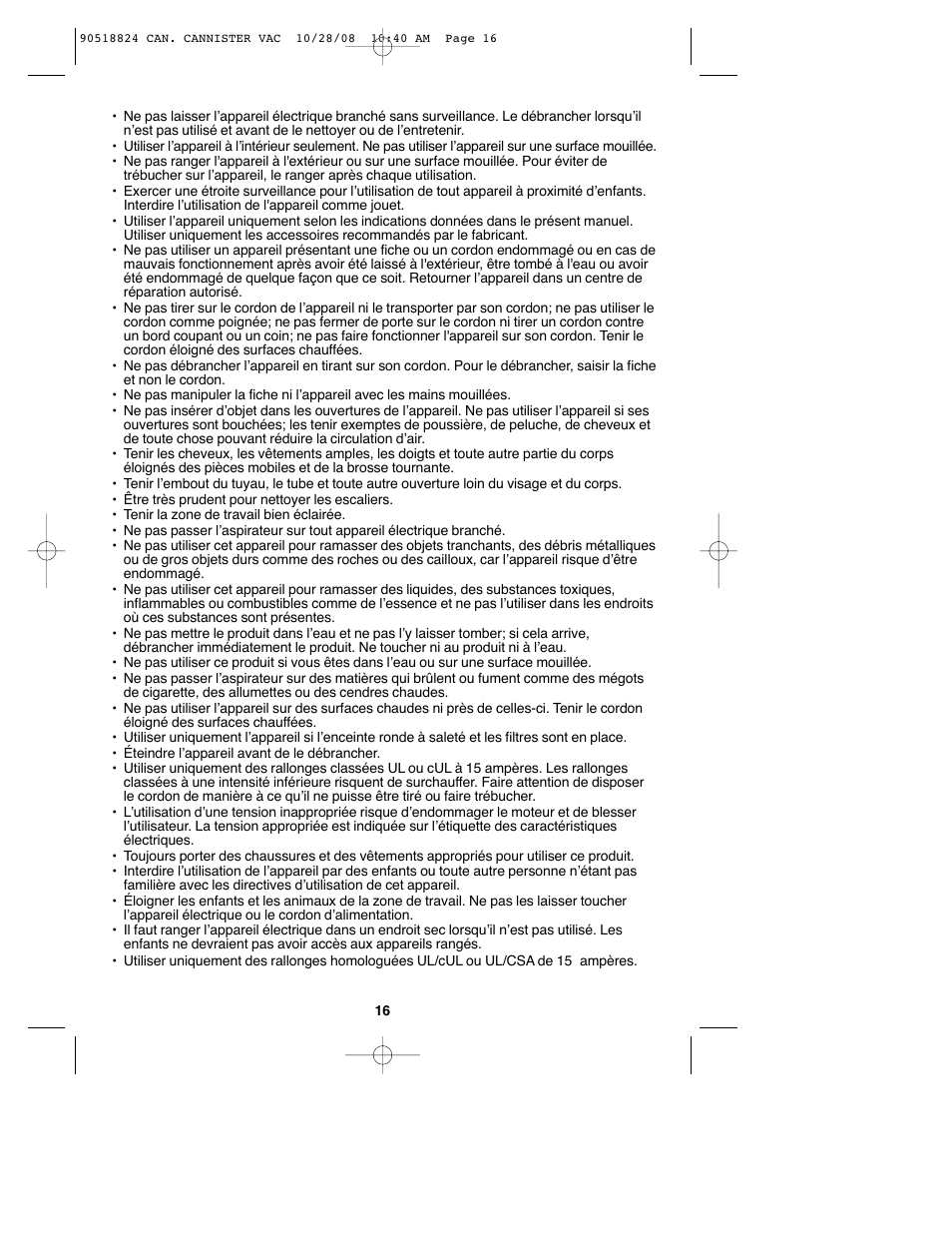 Black & Decker VN2200 User Manual | Page 16 / 36