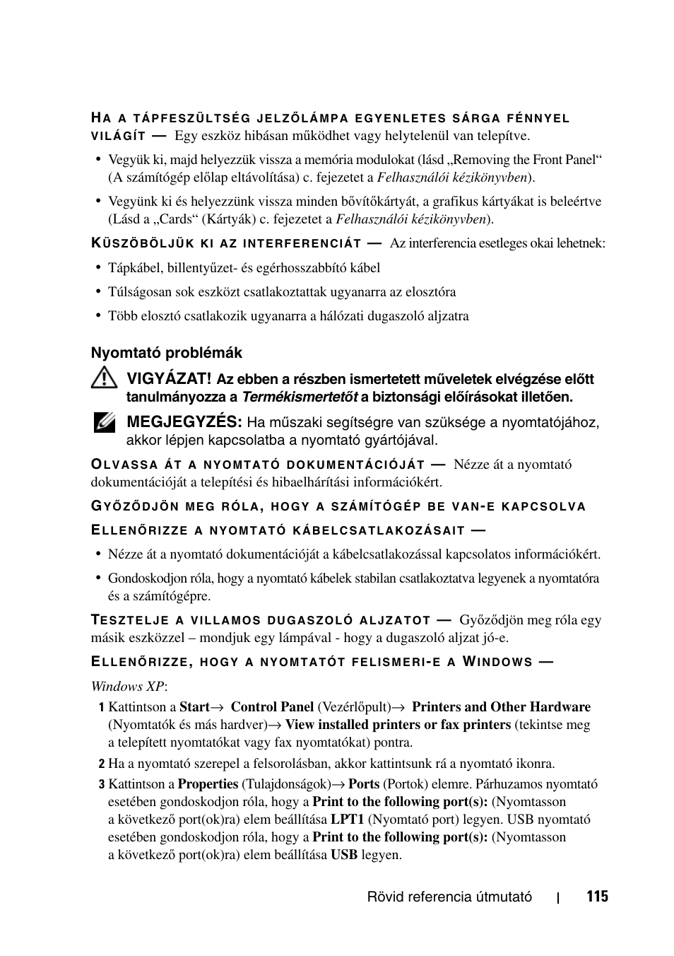 Dell Precision T7400 (Late 2007) User Manual | Page 115 / 320