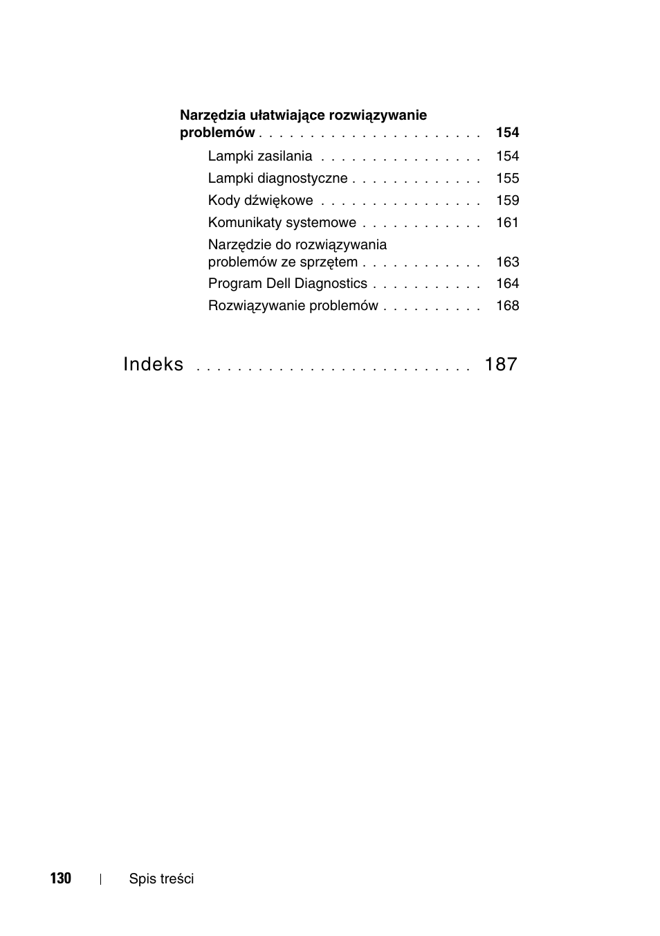 Indeks | Dell Precision T7400 (Late 2007) User Manual | Page 130 / 320