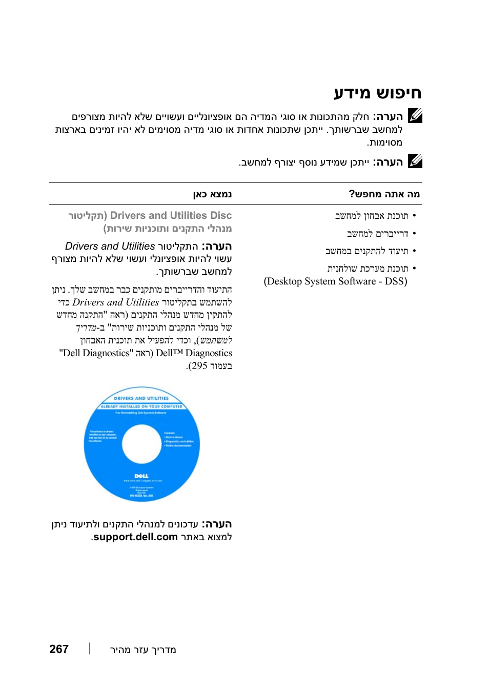 חיפוש מידע, שופיח דימ ע | Dell Precision T7400 (Late 2007) User Manual | Page 316 / 320