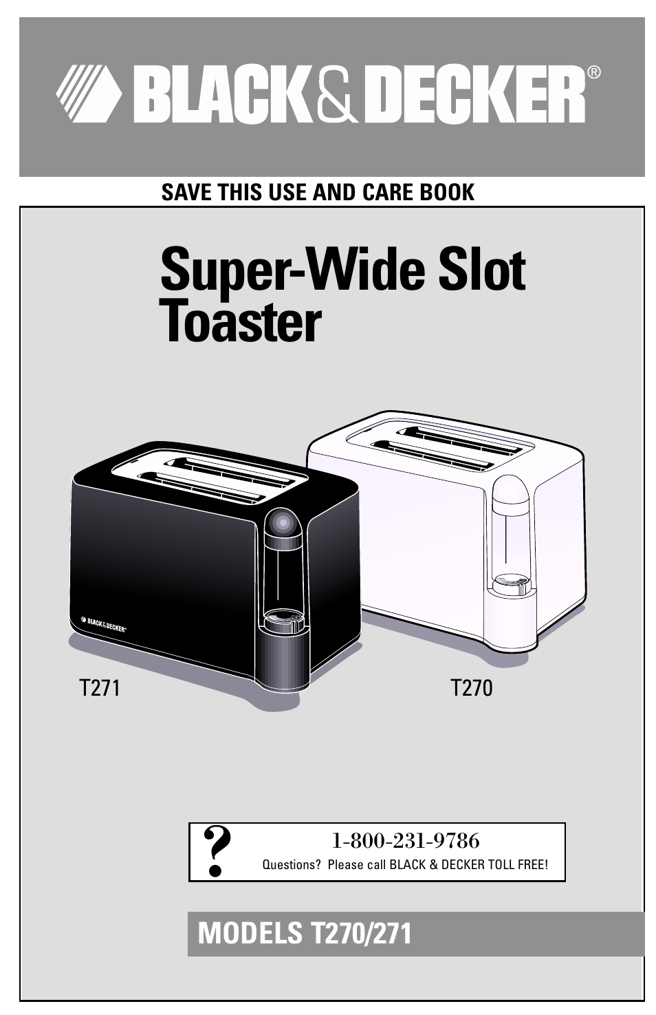 Black & Decker T271 User Manual | 12 pages