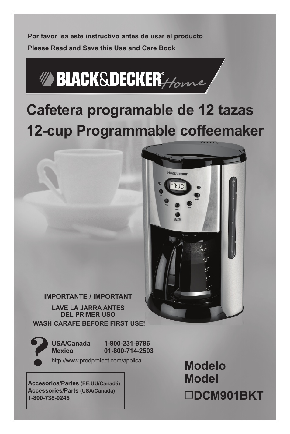Black & Decker DCM901BKT User Manual | 15 pages