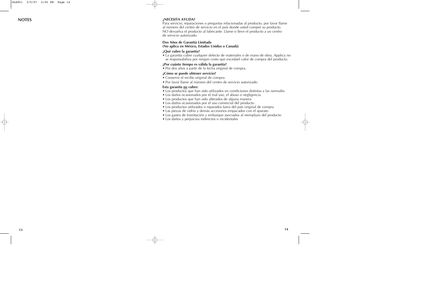 Black & Decker DLX851 User Manual | Page 8 / 11