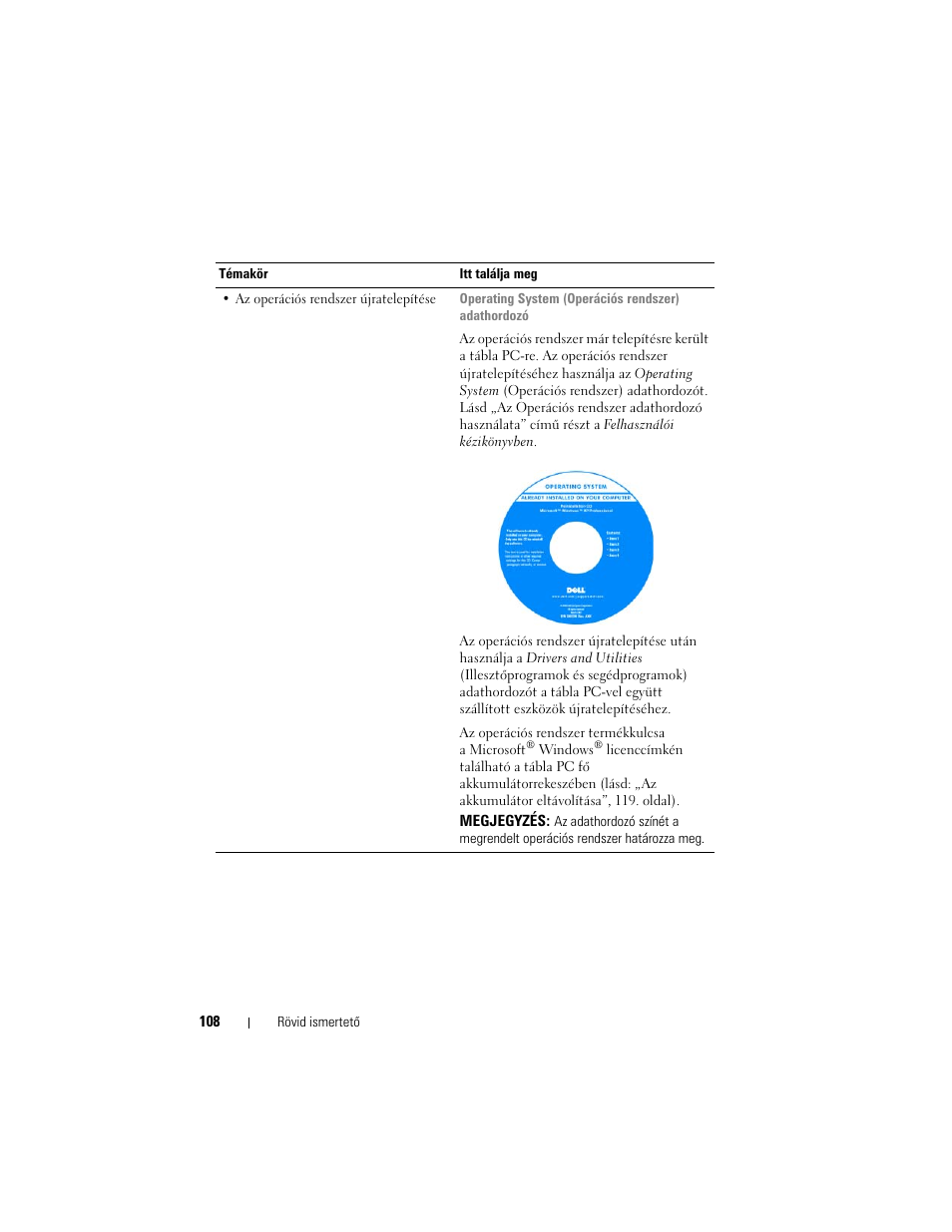 Dell Latitude XT (Late 2007) User Manual | Page 108 / 200