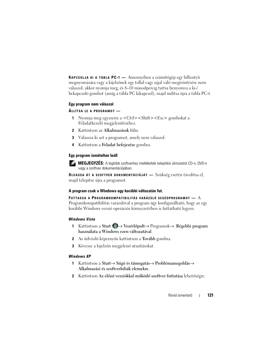 Dell Latitude XT (Late 2007) User Manual | Page 121 / 200