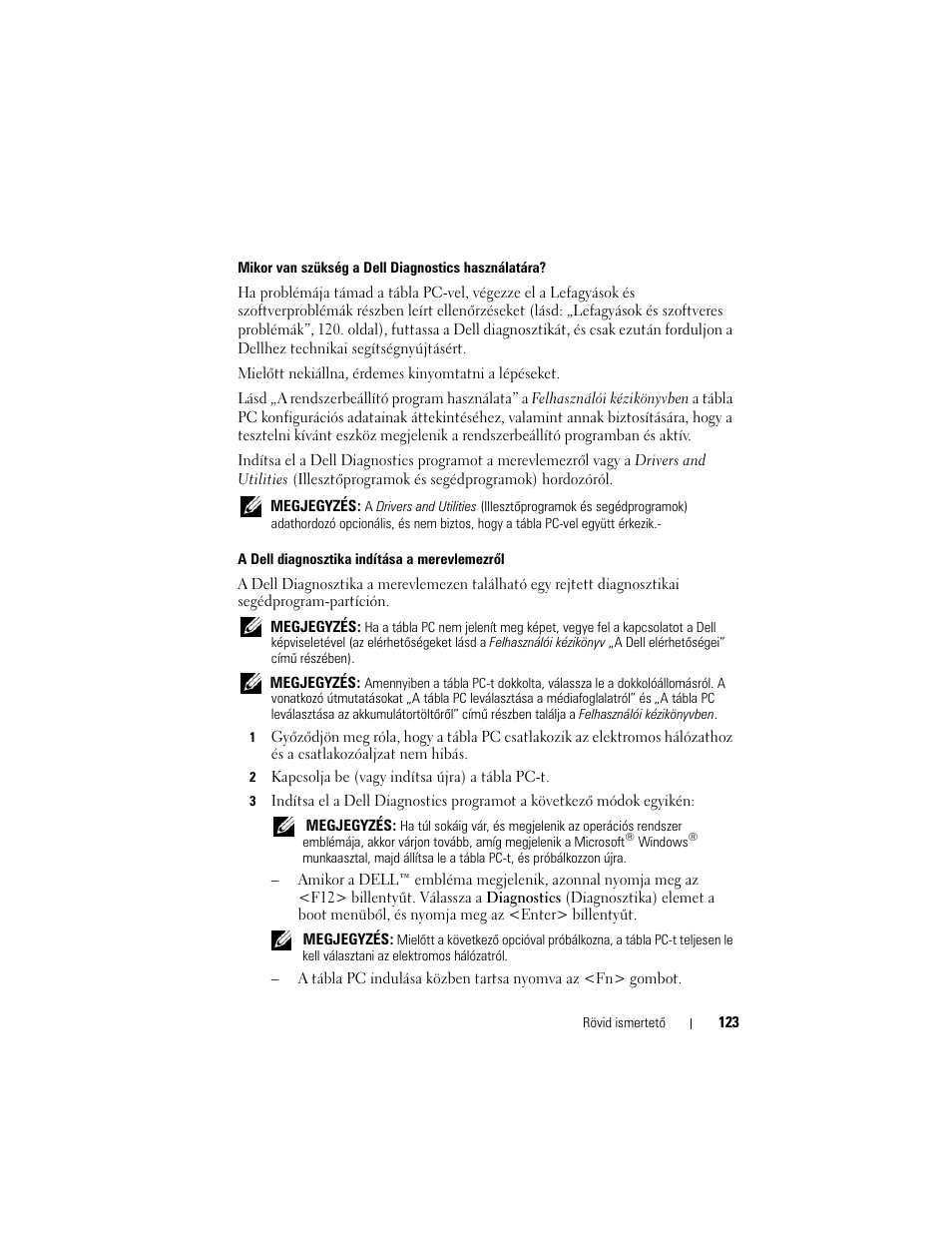 Dell Latitude XT (Late 2007) User Manual | Page 123 / 200