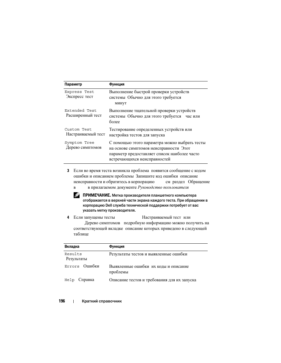 Dell Latitude XT (Late 2007) User Manual | Page 196 / 200