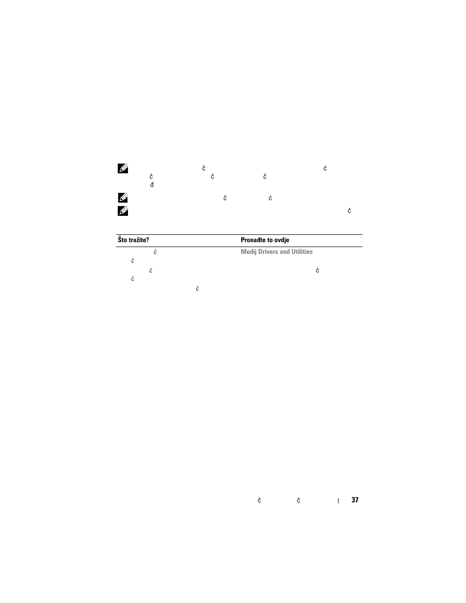Resursi, Traženje informacija | Dell Latitude XT (Late 2007) User Manual | Page 37 / 200