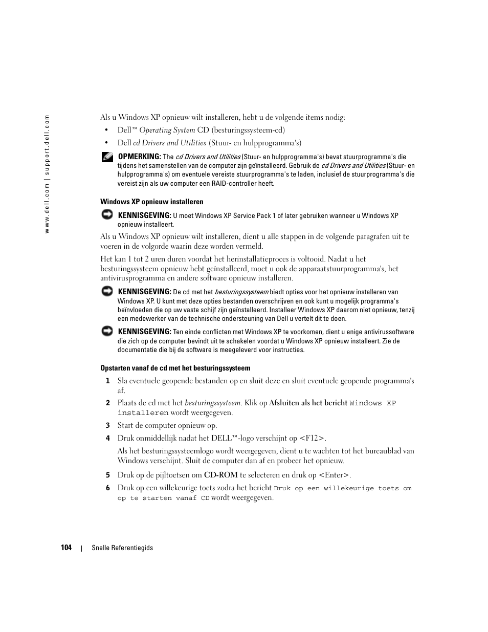 Dell OptiPlex GX280 User Manual | Page 104 / 260