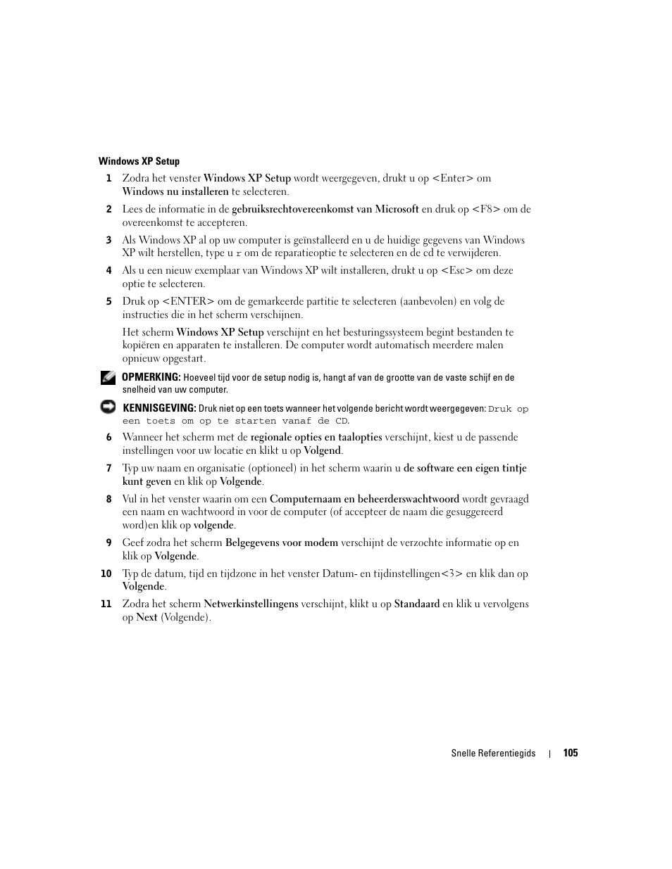 Dell OptiPlex GX280 User Manual | Page 105 / 260