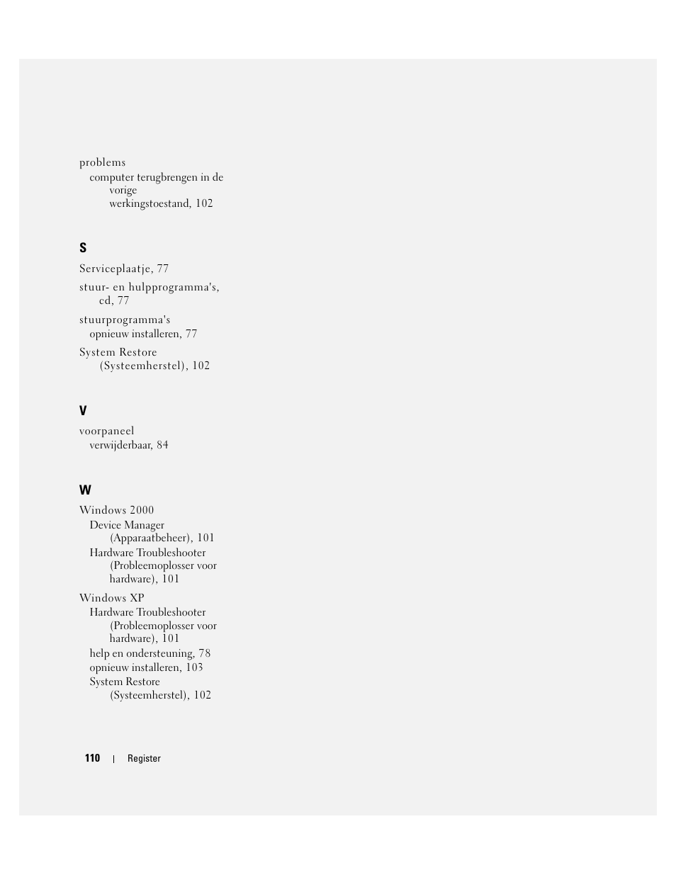 Dell OptiPlex GX280 User Manual | Page 110 / 260