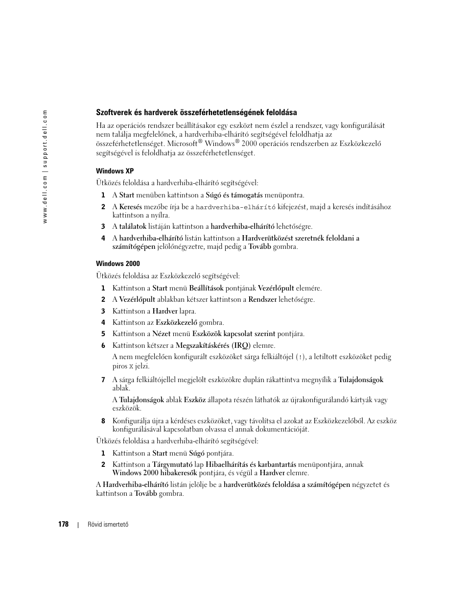 Dell OptiPlex GX280 User Manual | Page 178 / 260