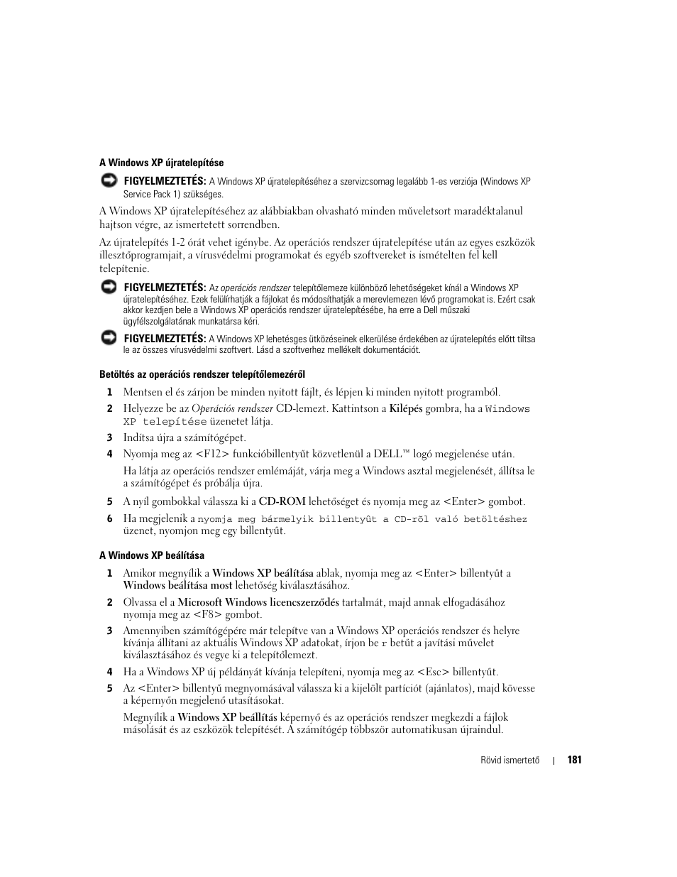 Dell OptiPlex GX280 User Manual | Page 181 / 260