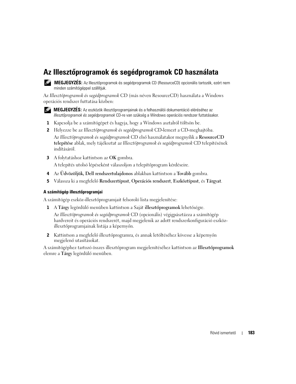 Dell OptiPlex GX280 User Manual | Page 183 / 260